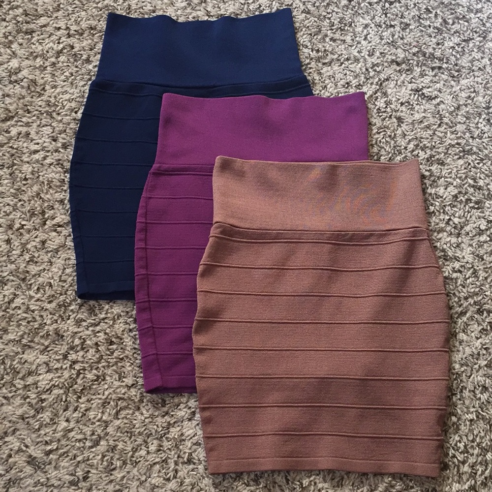 🖤 Bundle of 3 BodyCon Skirts